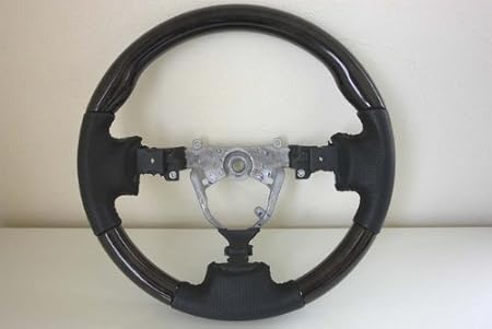 Amazon ヴィッツ Vitz 純正交換ステアリング ハンドル ブラックウッド ステアリング ハンドル 車 バイク