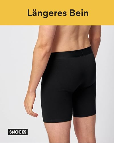 Snocks Pack of 6 Men's Underwear Soft Organic Cotton – Men's Underwear Men's Boxer Shorts Without Tag Annoying – Boxer Man Pack Boxer Briefs Men Comfortable
