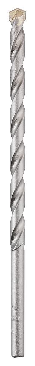 kwb Masonry Breakthrough Drill Ø 12 Mm, Length 200 Mm, with Robust Carbide Plate, Chipless Formed Drill Spiral, Shot-Peened Surface and Round Shank, Complies with Iso 5468