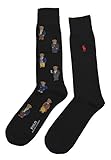 Polo Ralph Lauren Men's Teddy Bear Pony 2 Pack Casual Dress Socks