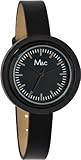 M&c Women's | Elegant Thin Strap Black Round Face Watch | FC0321