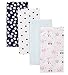 Gerber Unisex-Baby 4-Pack Flannel Burp Cloth, Pink Princess, 20