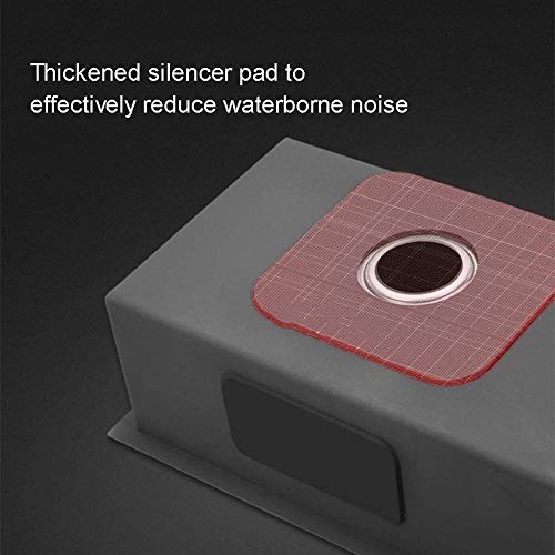 JYHW Edelstahl-Wannen-Einzel-Bad Manuell-Wannen-Küche Einbau-Under Counter-Becken Sink Sink 68 × 45cm (Size : A) – Bild 7