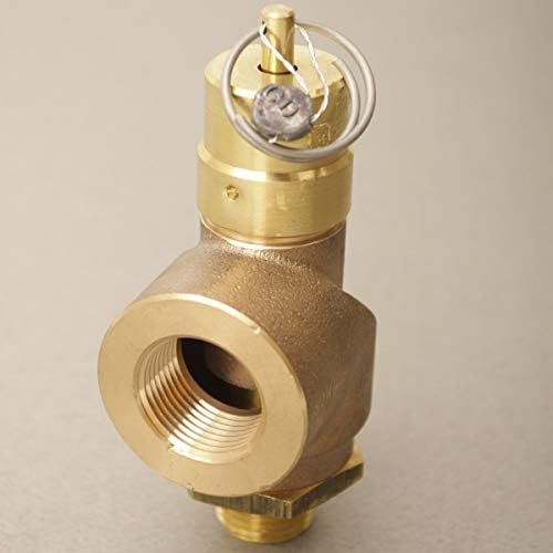 High Pressure Relief Valve | MNPT 1/2 in. x FNPT 3/4 in. @ 100 PSI w/Pipe Vent Outlet - Brass/ASME