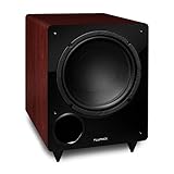 Fluance DB10MA 10-inch Low Frequency Powered Subwoofer for Home Theater (Mahogany)