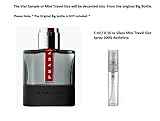 Prada Luna Rossa Carbon EDT 5 ml 0.16 oz Glass Mini Travel Size Spray