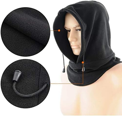 Windproof balaclava face mask with hat design.