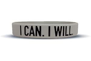 ELITE ATHLETIC GEAR Motivational Wristbands - Standard & Youth Sizes! Perfect for Fitness, Sports, Work, Life. Wear Your Motivation! Sold Individually