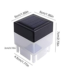 Carkio LED Fence Post Caps Solar Post Lights Warm