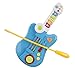 Toy Guitar Battery 3-in-1 Electric Kids Guitar Toy with Violin Stick and Piano Keyboard Transformation w/ Lights, For Kids Boys Girls Children Educational Musical Set (Blue)