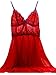 Amoretu Womens Sheer Lingerie Straps Slip Cut Out Babydoll Set