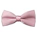 AWAYTR Boys Children Kids Solid Pre Tied Wedding Party Satin Bow Ties,Pink