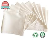 No Dyes, No Printing, 100% Organic Cotton - Global Organic Textile Standard Gauze Muslin Baby Washclothes Towels (Baby Washcloths (Organic Cotton 10 pcs))