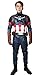 XCOSTUME Civil War Cosplay Costume Steven Rogers Battle Outfit 2016,Costume  Belt groves,X-Large(178-182cm)