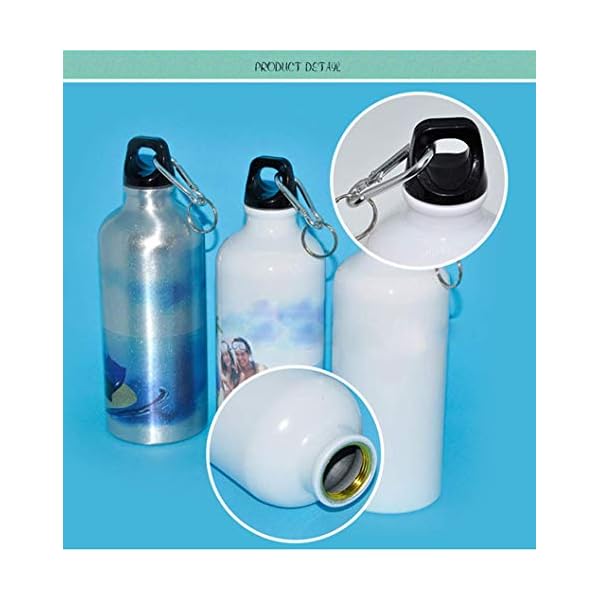 HE US Stock 60pcs 750ml White Blank Sublimation Aluminum Sports