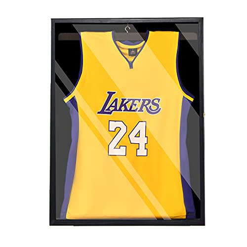 Black Jersey Frame Display Case Large Frames Shadow Box Lockable with