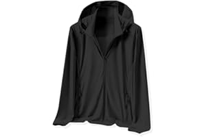 Cromoncent Women's UPF 50+ Sun Protection Jacket Hooded Cooling Shirt Athletic Jacket for Women with Pocket