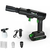Fixnow 200E Cordless Power Washer,Electric Portable Pressure Washer with 24V Battery Powered Pres...