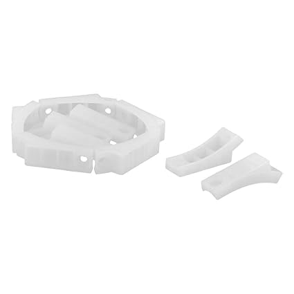 SLB Works Plastic Home Office Furniture Table Chair Leg Cap Mat Tube Pipe Insert 10pcs White