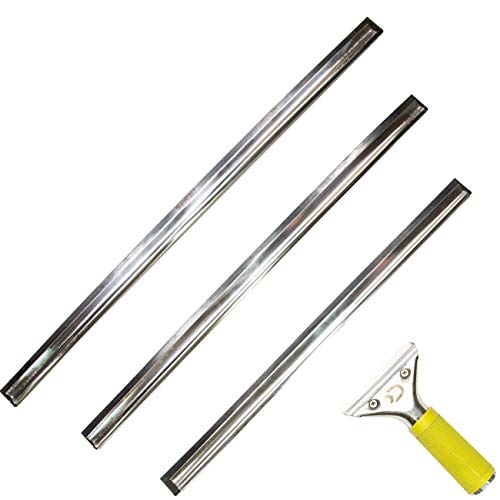 DocaPole Window Squeegee with 20”, 18”, and 16” Removable Blades Professional Tool for Keeping