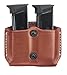 G&G Chestnut Brwn Dble Mag Case w/Belt Loop Beretta Cougar