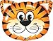 Safari Jungle Zoo Animals Jumbo Balloons Zebra, Tiger, Giraffe & Monkey and 12 pc Safari 11