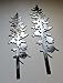 Two Pine Trees Metal Wall Art Decor 10