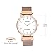 MAMONA Women's Rose Gold Quartz Watch Gift Set Waterproof Mesh Band Wristwatch Ultra Thin L3881RGGT