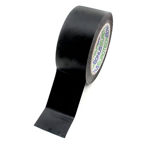 BONUS Eurotech 1BL23.47.0050/033A# Floor Marking PVC Tape, Rubber Based Adhesive, Width 50 mm, Length 33 m, Thickness 0.17 mm, Black