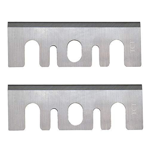 TCT Planer Blades compatible Pneumatics 3-1/4 Inches Replacement Resharpenable for Hitachi F20A 2pcs