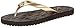 Michael Kors Womens Signature Flip Flops Gold Size 10