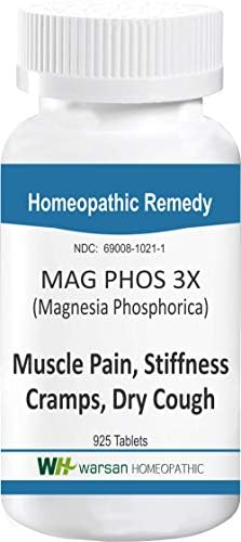 MAG PHOS 3X - 925 Tablets. Tissue Salts. Muscle Pain, Stiffness, Cramps, Dry Cough.