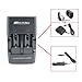 SUPEREX 2PCS 3volt 400 mAh CR2 15270 Battery + Car Charger Dual Rapid Rechargeable Battery Charger for 3V CR2 Lithium Batteries