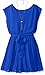 Amy Byer Girls' Big Flutter Sleeve Dress with Pleated Skirt