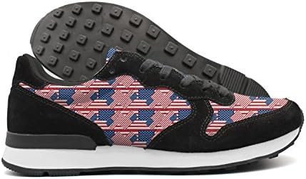 KKDEICJFCF 4th Of July American Flag Independent Red Men Sb Skateboard Shoes Classic Retro