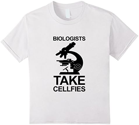 Kids Biologists Take Cellfies T-shirt, Funny Gift Science 6 White
