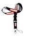 Urban Fashion Streetwear Lanyard, Neck Strap Keychain Holder for Keys, Phones, Bags, Accessories (Black w/Red Box Logo)