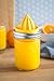 Jarware Juicer Lid for Wide Mouth Mason Jars, Yellow