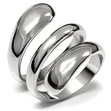 Lanyjewelry Designer Style 316 Stainless Steel Plain Women's Fashion Ring