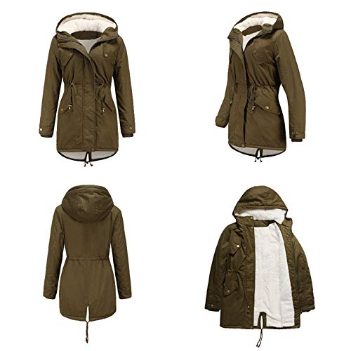 Women’s Fur Hood Winter Parka – Thick Puffer Coat, Water Resistant, Removable Faux Fur Trim