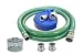 Abbott Rubber PVC Suction and Discharge Hose Pump Kit, Green/Blue, 1-1/2" Male X Female Aluminum Cam and Groove, 1-1/2" ID