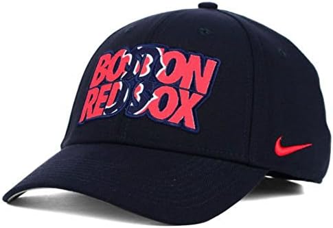 Boston Red Sox Adult Medium / Large Flex Fit Dri-Fit Navy Blue Hat Cap - Best Fits 7 - 7 5/8