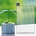 Yosoo 750ml Leak Proof Flat Slim Water Bottles Plastic Transparent Portable Sports Bottle for Outdoor Activities(White)