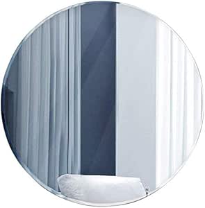 Nfudishpu - Espejo de tocador para baño, 380 * 380 mm, Grande, Simple