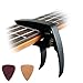Ukulele Capo with Picks Alumium/Light weight/Cushion Padded for Ukuleles