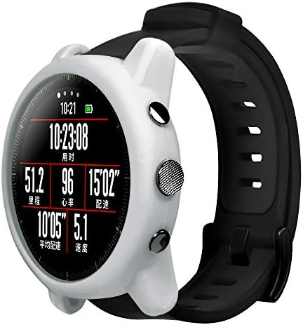 Tabcover for Xiaomi Huami Amazfit 2 Amazfit Stratos Pace 2 Case,TPU Ultra Slim Case Premium Hybrid Protective Clear Case for Xiaomi Huami Amazfit 2 Amazfit Stratos Pace 2