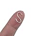 Flammi 100 PCS Mini S Hooks Connectors 18mm, Wire Hook Hangers Ornament Hooks for Jewelry, Key Ring, Key Chain, DIY Crafts, Tags