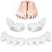Gel Toe Separators, ETEREAUTY Toe Spacers for Foot Health and to Relieve and Prevent Bunions, 2 Pair