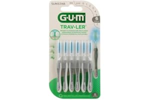 GUM Trav-ler interdental brush 1.6 mm blue (6 pc) by SunstarGUM