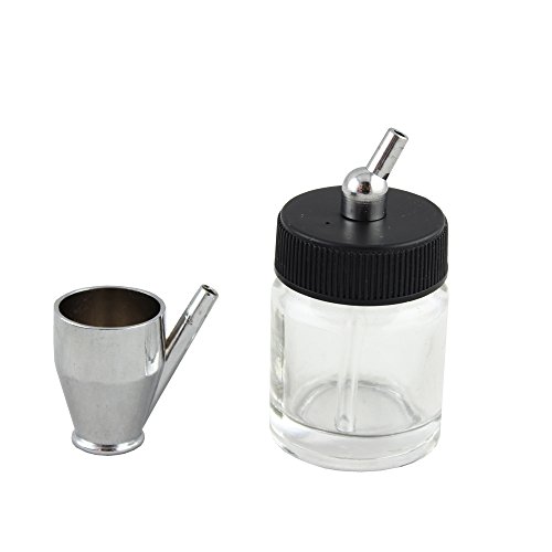 OPHIR 0.35mm Dual-Action Airbrush Kit 12V Black Mini Airbrush Compressor Nail Art Cake (Black)
